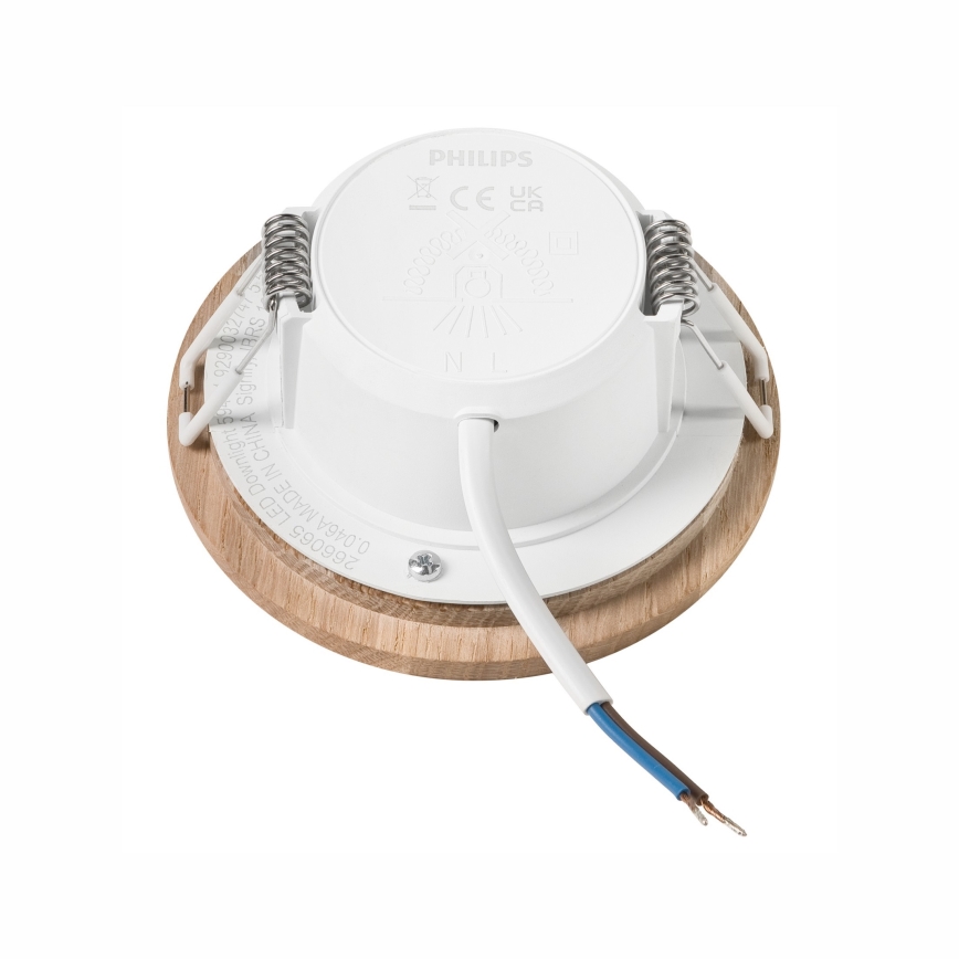 Foco de encastrar LED WOODY SPOT LED/5,5W/230V 4000K carvalho ø 10 cm