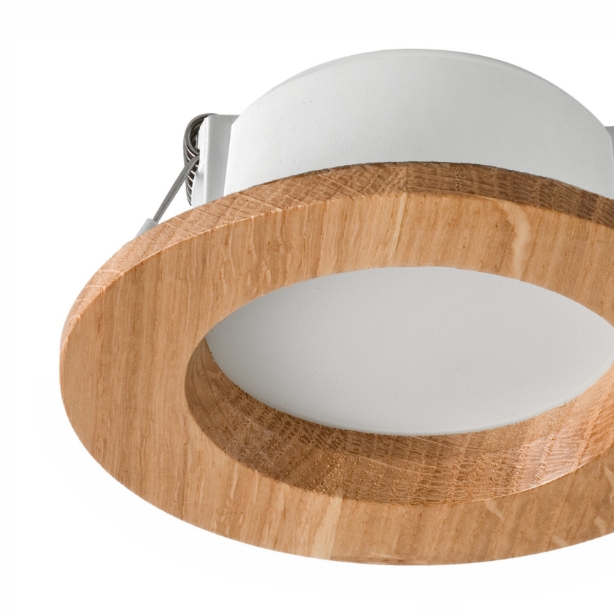 Foco de encastrar LED WOODY SPOT LED/5,5W/230V 4000K carvalho ø 10 cm