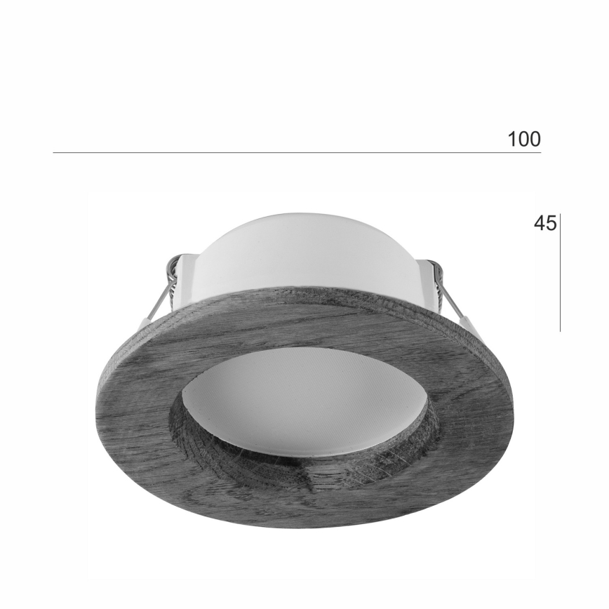 Foco de encastrar LED WOODY SPOT LED/5,5W/230V 4000K carvalho ø 10 cm