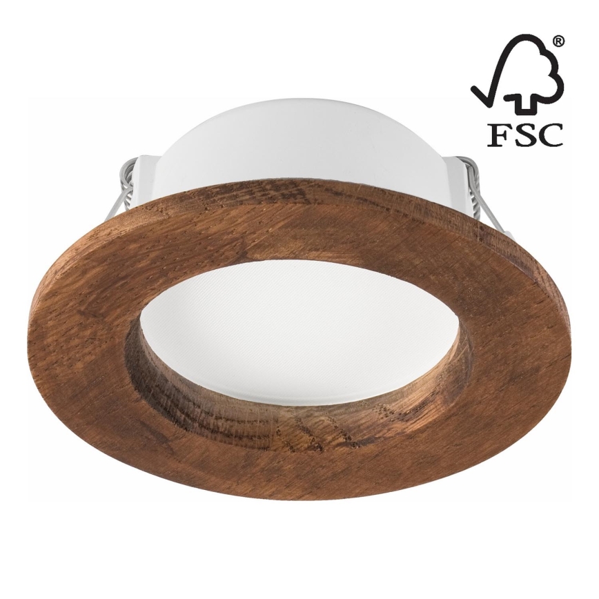 Foco de encastrar LED WOODY SPOT LED/5,5W/230V 4000K cereja ø 10 cm