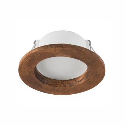 Foco de encastrar LED WOODY SPOT LED/5,5W/230V 4000K cereja ø 10 cm