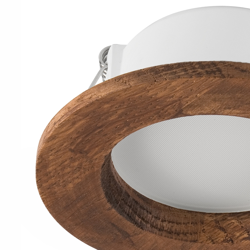 Foco de encastrar LED WOODY SPOT LED/5,5W/230V 4000K cereja ø 10 cm