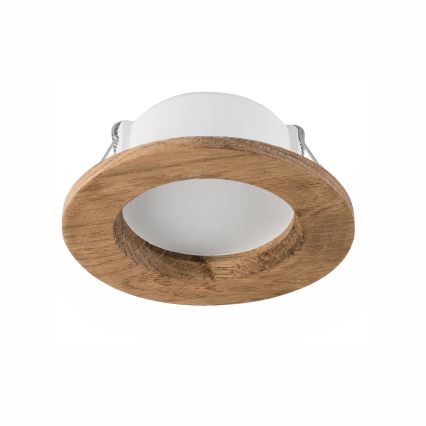 Foco de encastrar LED WOODY SPOT LED/5,5W/230V 4000K nogueira ø 10 cm