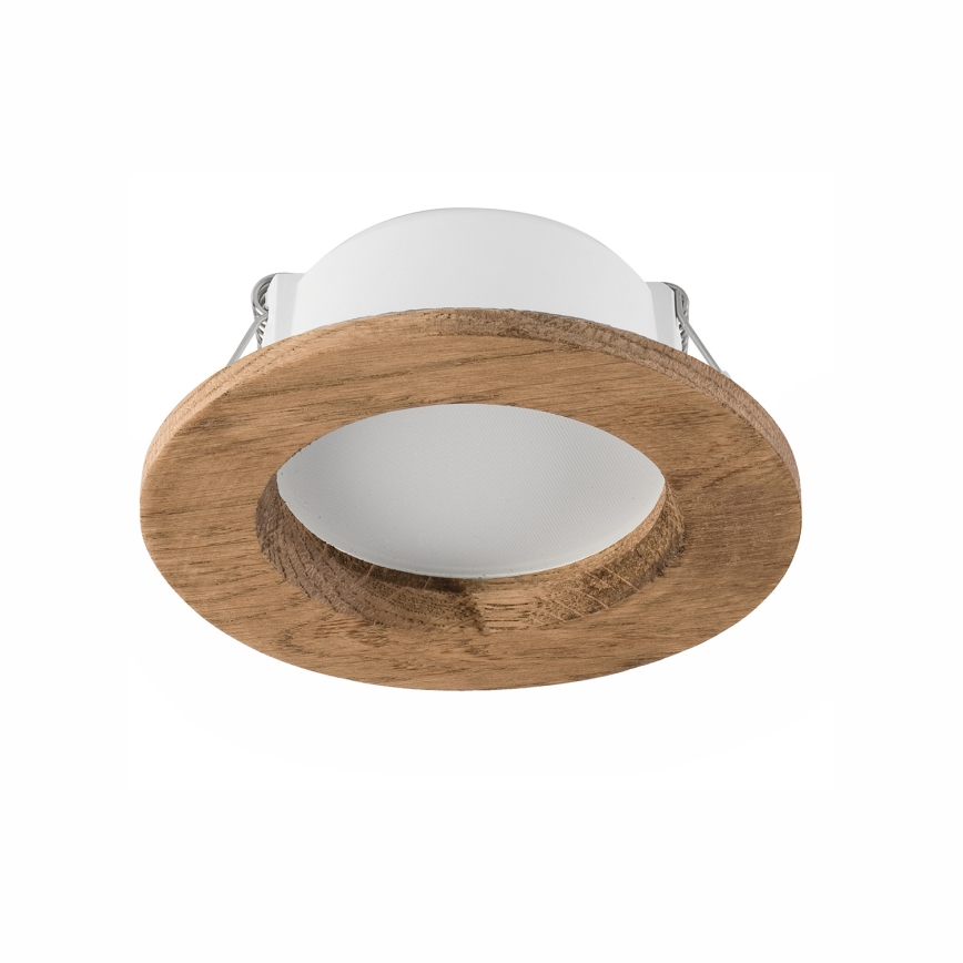 Foco de encastrar LED WOODY SPOT LED/5,5W/230V 4000K nogueira ø 10 cm