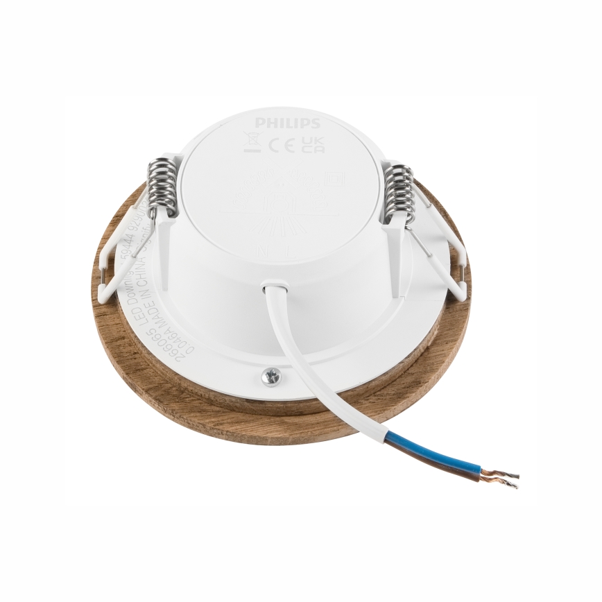 Foco de encastrar LED WOODY SPOT LED/5,5W/230V 4000K nogueira ø 10 cm