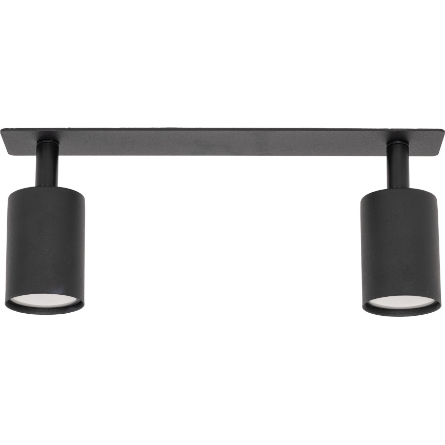 Foco de encastrar NEX 2xGU10/10W/230V preto