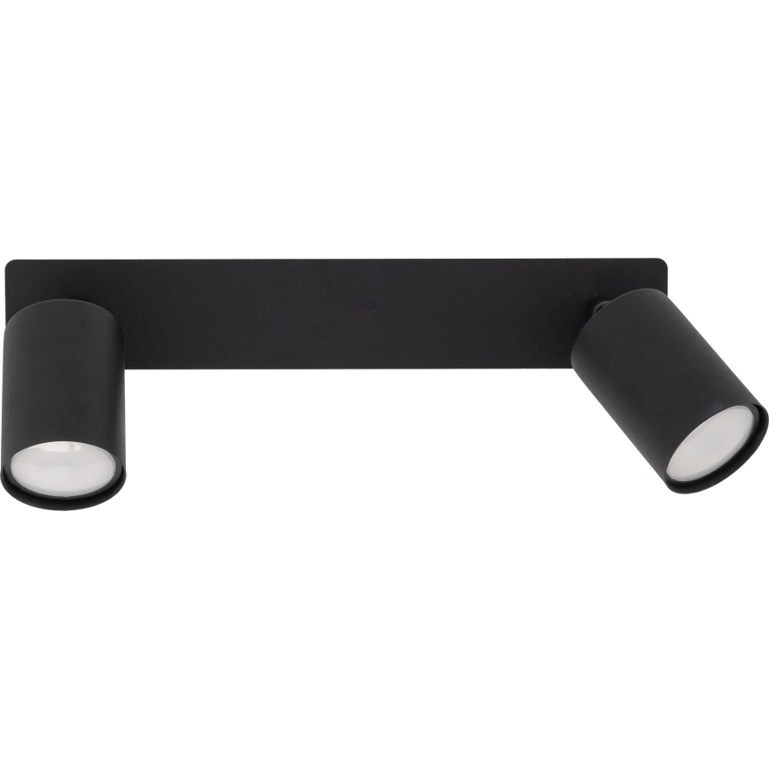 Foco de encastrar NEX 2xGU10/10W/230V preto