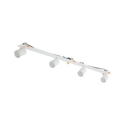 Foco de encastrar NEX 4xGU10/10W/230V branco