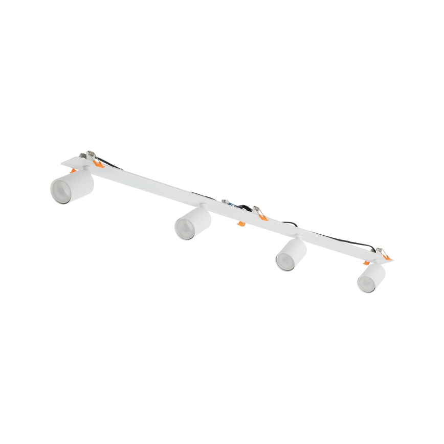 Foco de encastrar NEX 4xGU10/10W/230V branco