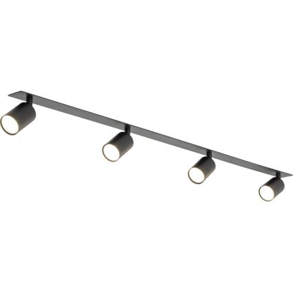 Foco de encastrar NEX 4xGU10/10W/230V preto
