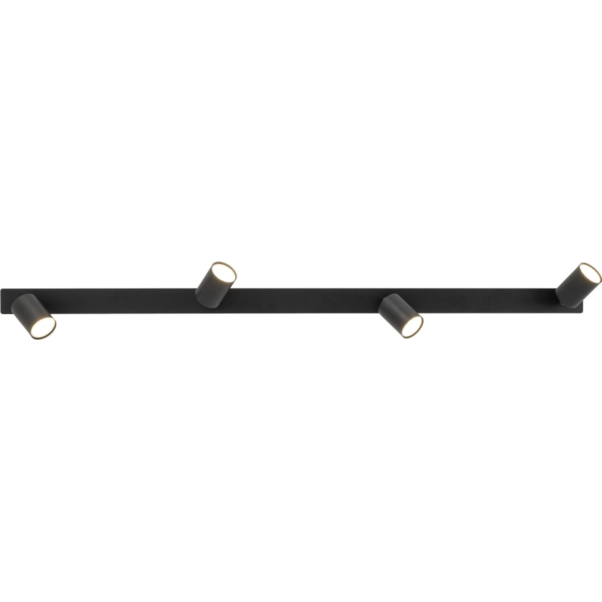 Foco de encastrar NEX 4xGU10/10W/230V preto