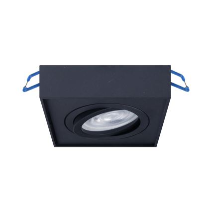 Foco de encastrar NUSA 1xGU5,3/MR16/50W/12V angular preto