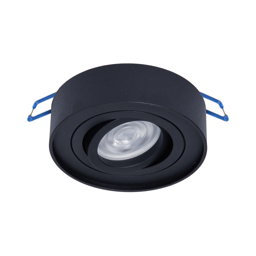 Foco de encastrar NUSA 1xGU5,3/MR16/50W/12V redondo preto