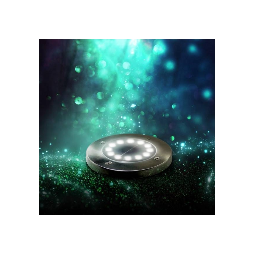 Foco de encastrar solar LED CLAVO LED/0,72W/1,2V 600mAh IP44