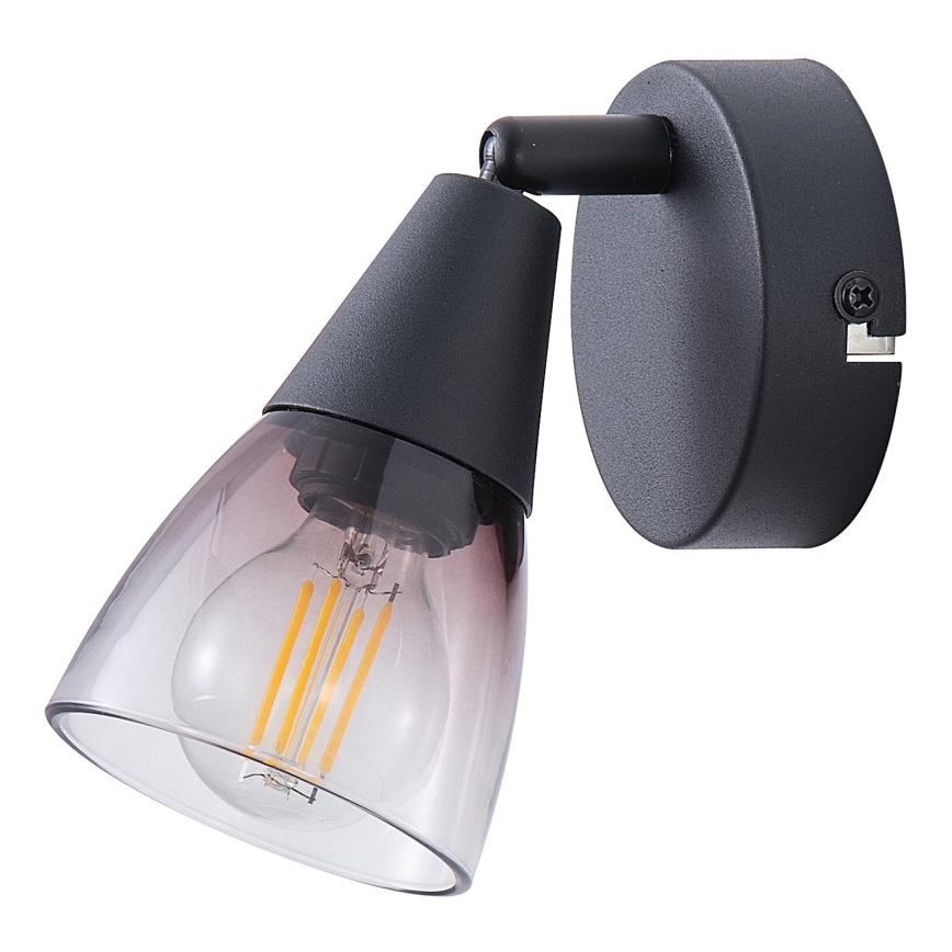 Foco de parede 1xE14/7W/230V fumado