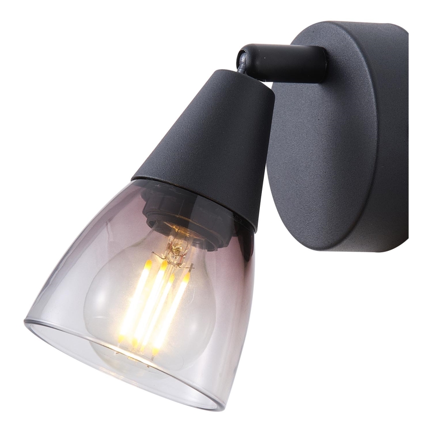 Foco de parede 1xE14/7W/230V fumado