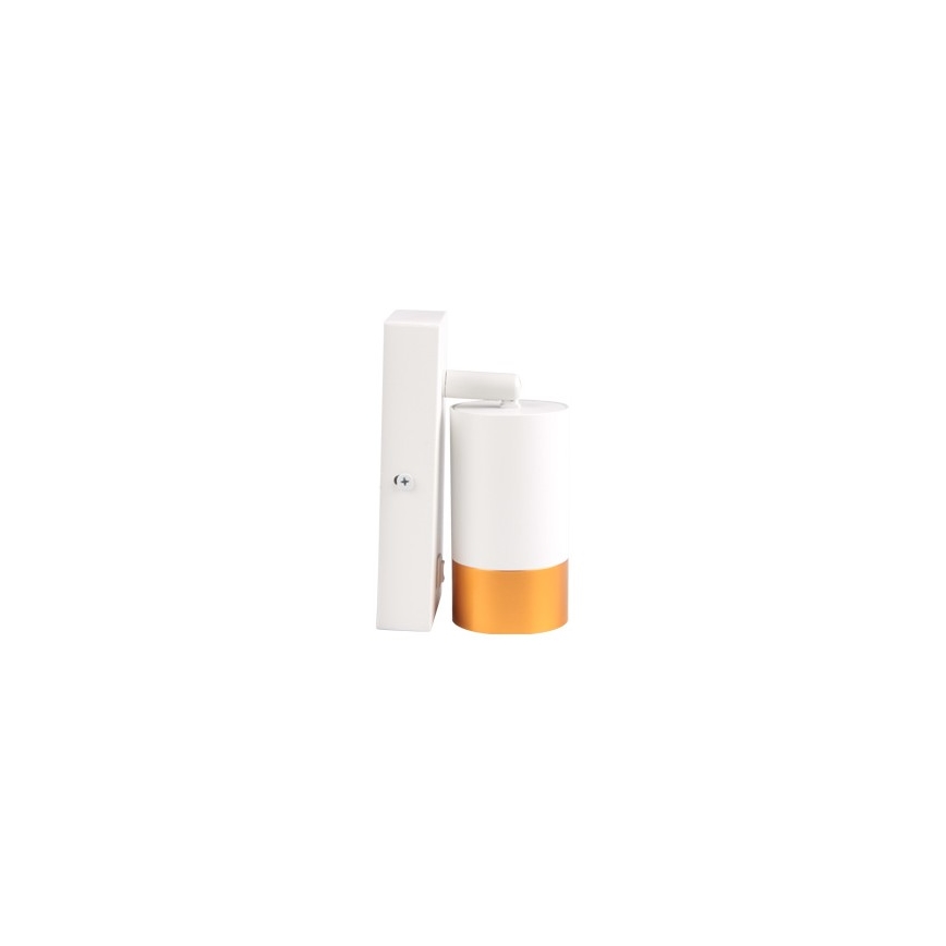 Foco de parede 1xGU10/35W/230V branco/dourado