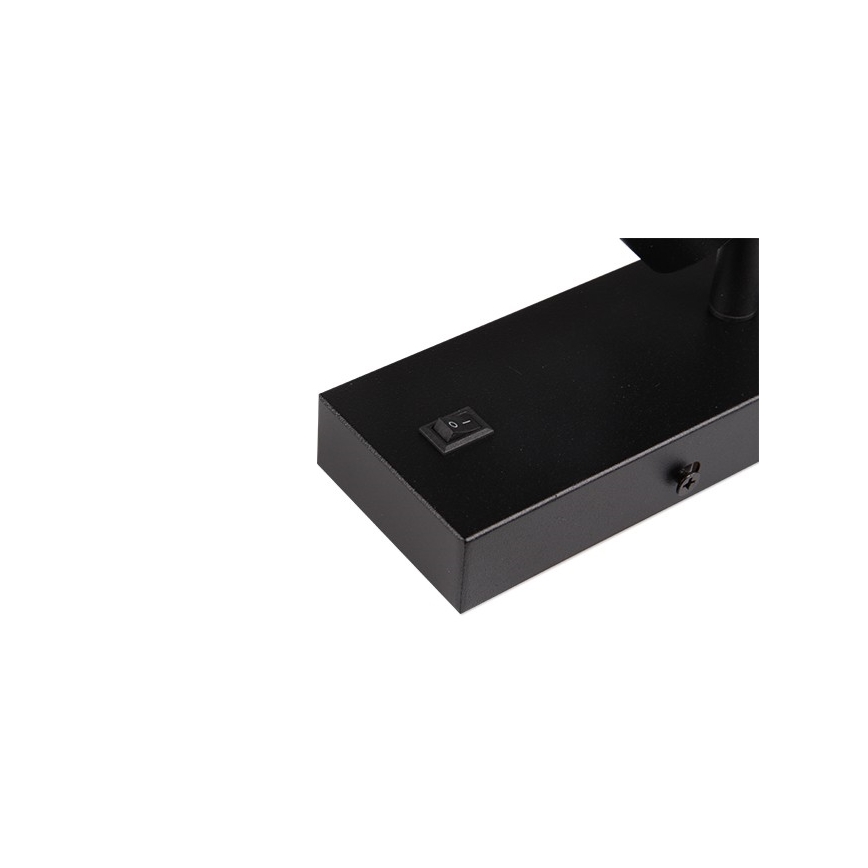 Foco de parede 1xGU10/35W/230V preto