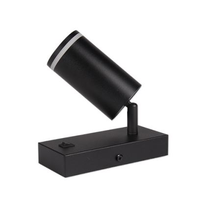 Foco de parede 1xGU10/35W/230V preto
