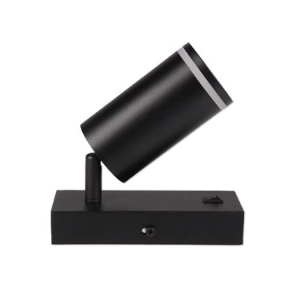 Foco de parede 1xGU10/35W/230V preto