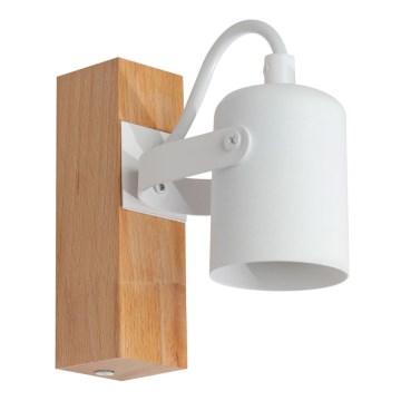 Foco de parede 1xGU10/50W/230V faia/branco