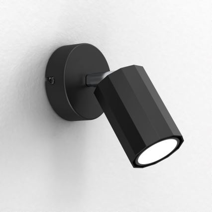 Foco de parede BELLO 1xGU10/8W/230V preto