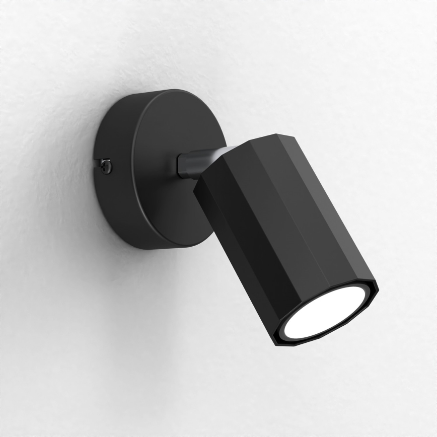 Foco de parede BELLO 1xGU10/8W/230V preto
