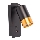 Foco de parede com carregador USB 1xGU10/35W/230V preto/dourado