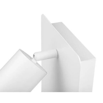 Foco de parede com prateleira e entrada USB 1xGU10/35W/230V branco