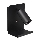 Foco de parede com prateleira e entrada USB 1xGU10/35W/230V preto
