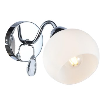 Foco de parede CONNOR 1xE27/15W/230V cromado brilhante/branco
