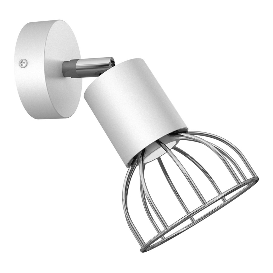 Foco de parede DANTE 1xGU10/25W/230V branco/cromado brilhante