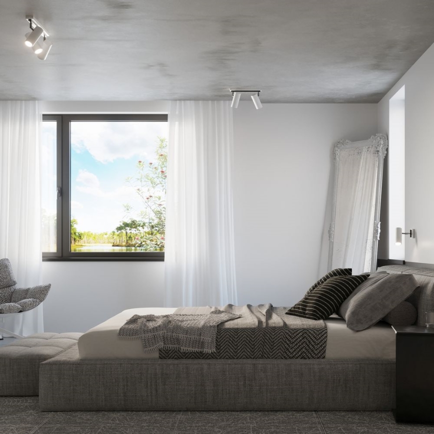 Foco de parede DIREZIONE 1xGU10/40W/230V branco