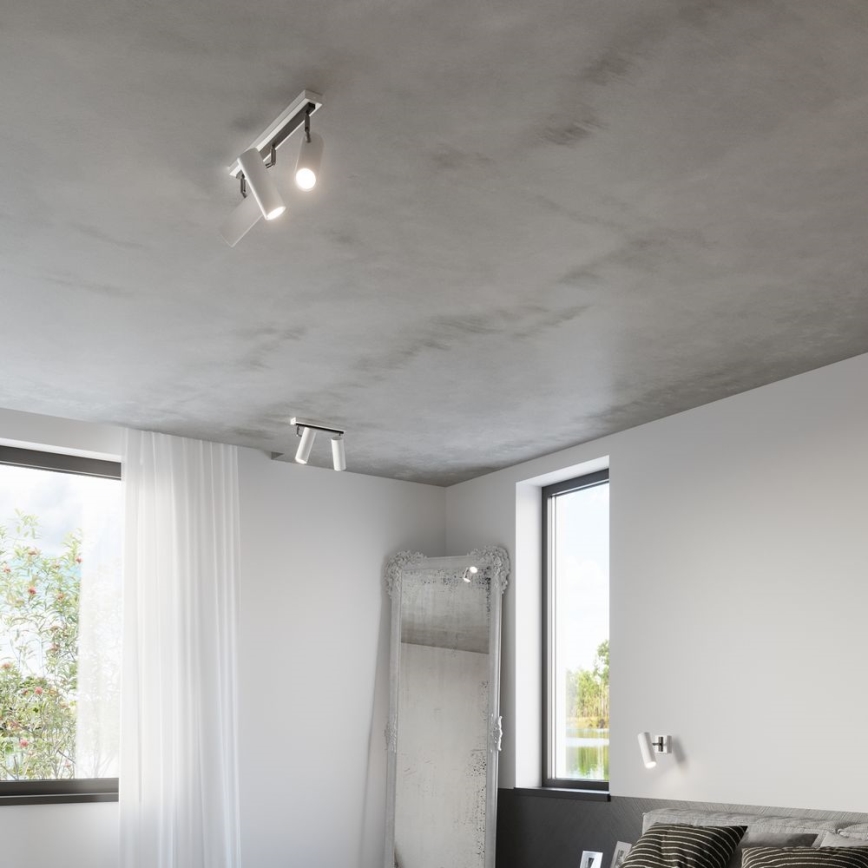 Foco de parede DIREZIONE 1xGU10/40W/230V branco