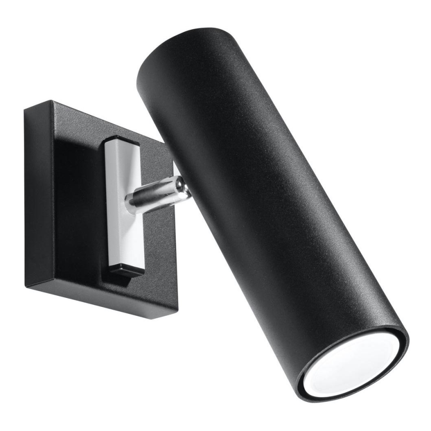 Foco de parede DIREZIONE 1xGU10/40W/230V preto