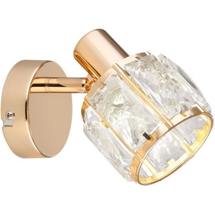 Foco de parede DUBAI 1xE14/40W/230V Rosa dourado