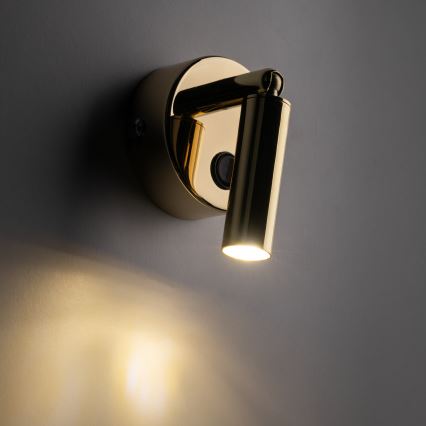 Foco de parede ENZO 1xG9/8W/230V dourado