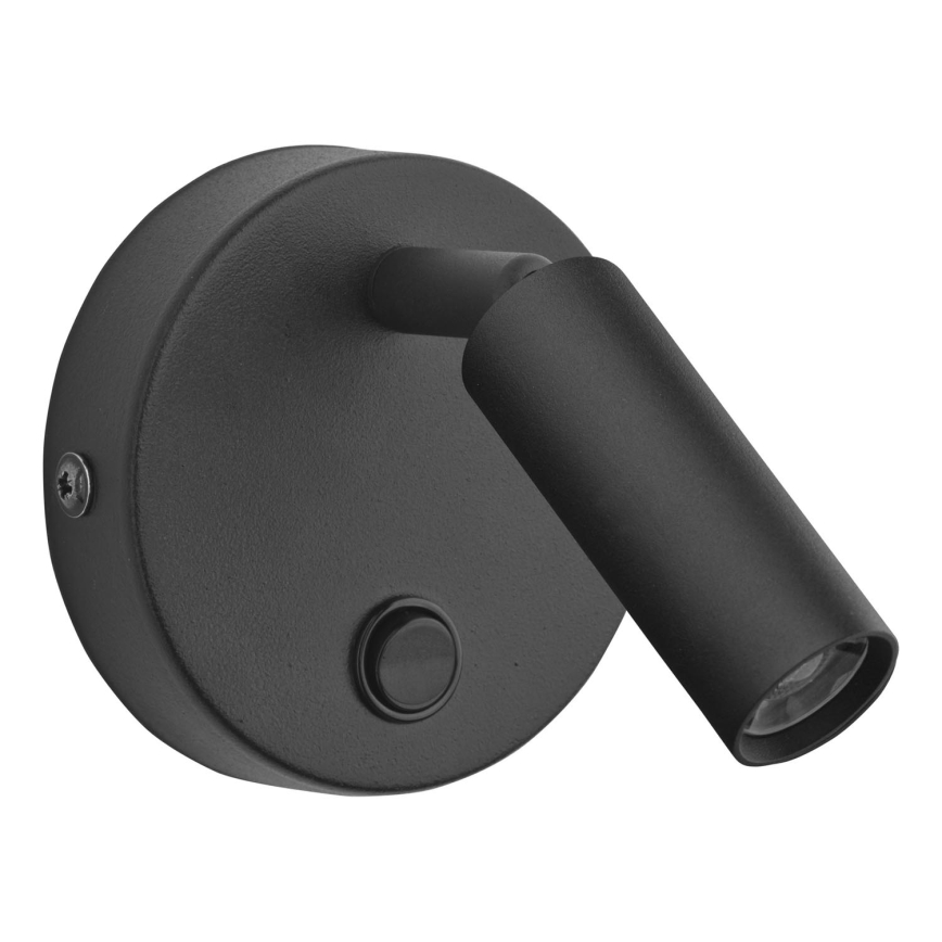 Foco de parede ENZO 1xG9/8W/230V preto