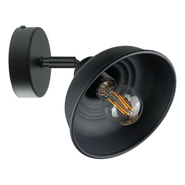 Foco de parede FAUN 1xE27/60W/230V preto