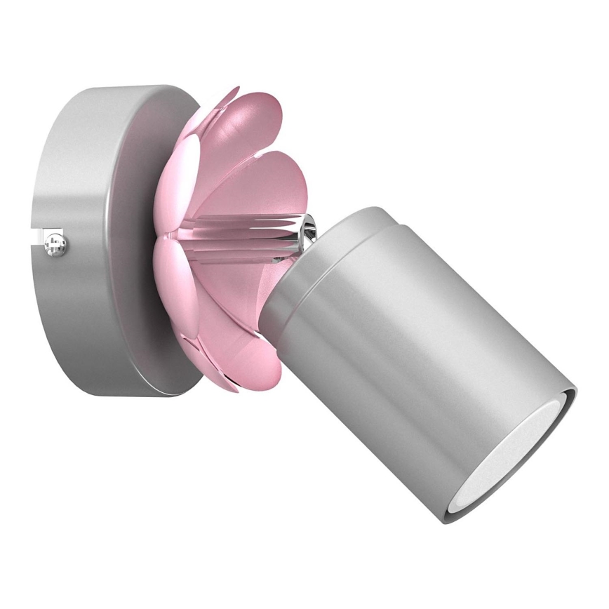 Foco de parede FLOR 1xGU10/8W/230V cromado mate
