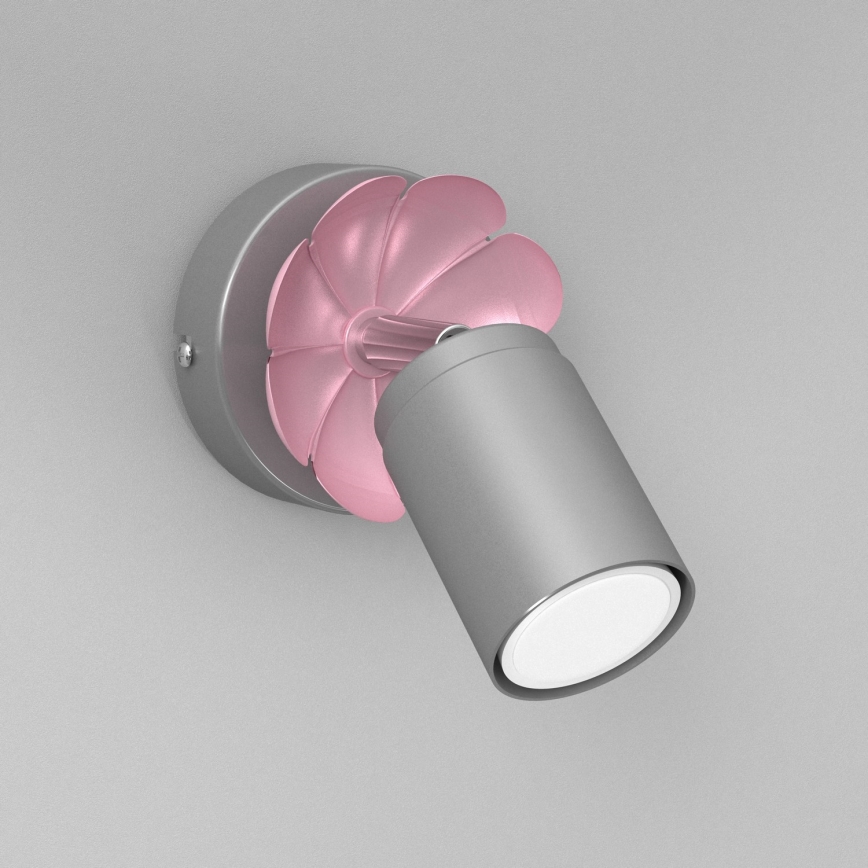 Foco de parede FLOR 1xGU10/8W/230V cromado mate