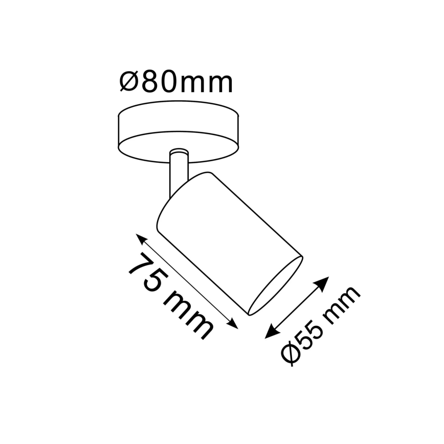 Foco de parede GOLDI 1xGU10/10W/230V dourado