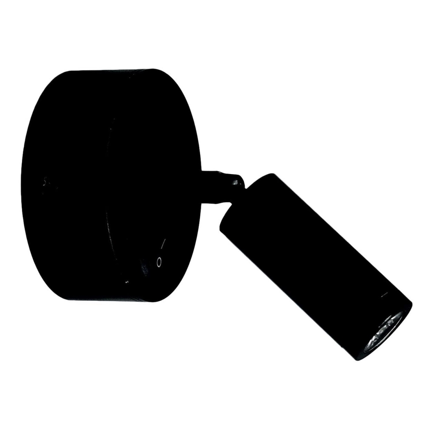Foco de parede LED ARISTON LED/3W/230V 3000K preto