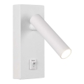 Foco de parede LED com interruptor LED/2W/230V 3000K branco