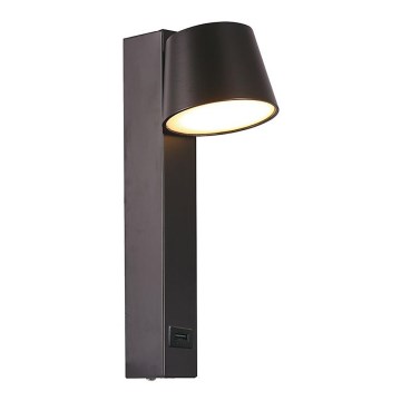 Foco de parede LED com porta USB LED/8W/230V 3000K