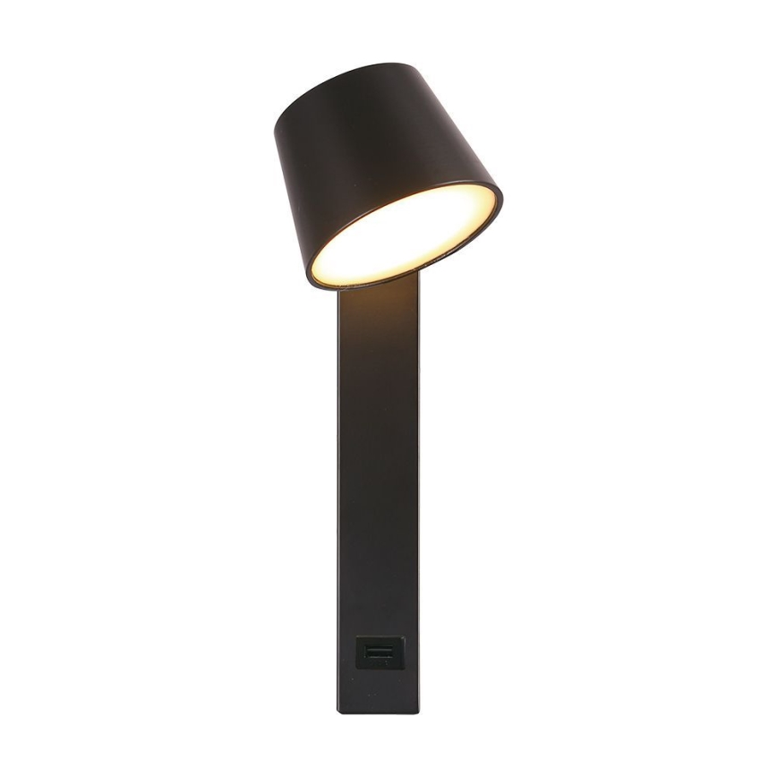 Foco de parede LED com porta USB LED/8W/230V 3000K