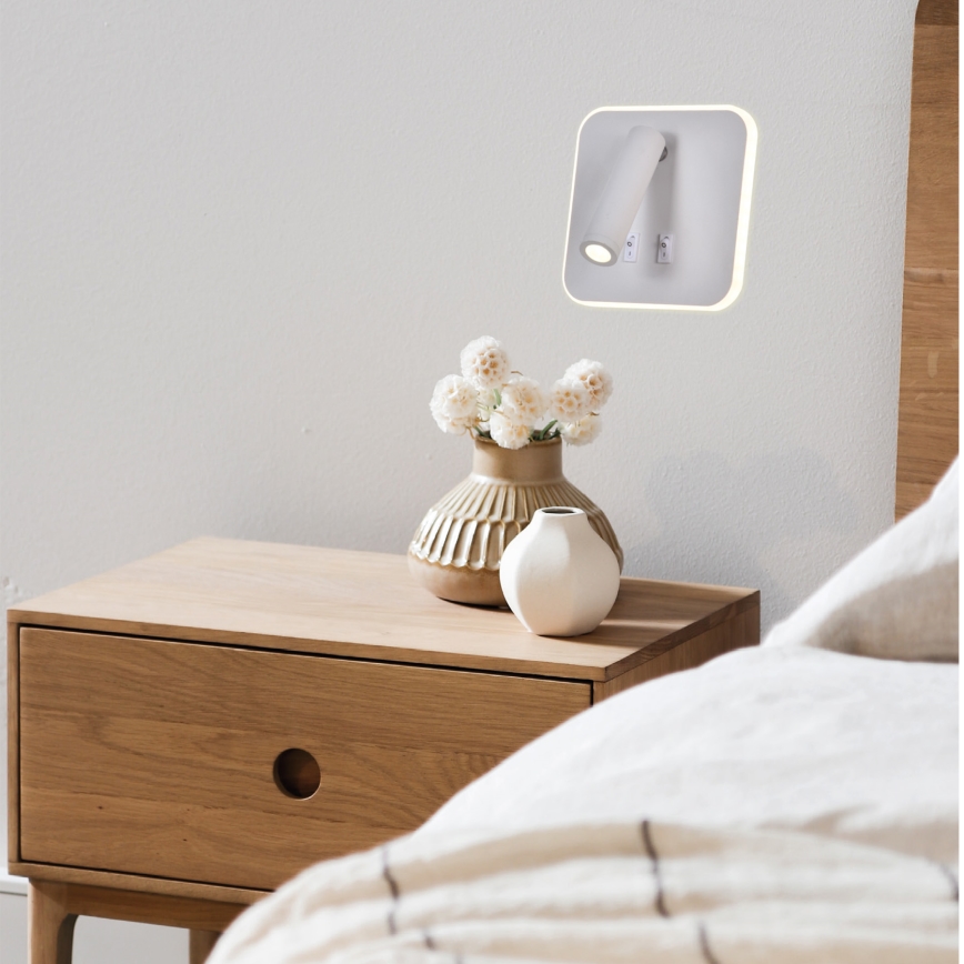 Foco de parede LED IRIS LED/14W/230V 3000K branco