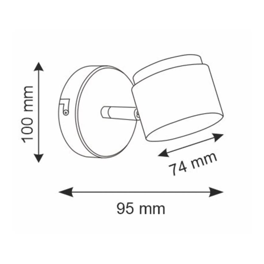 Foco de parede LED KUBIK LED/4,2W/230V branco