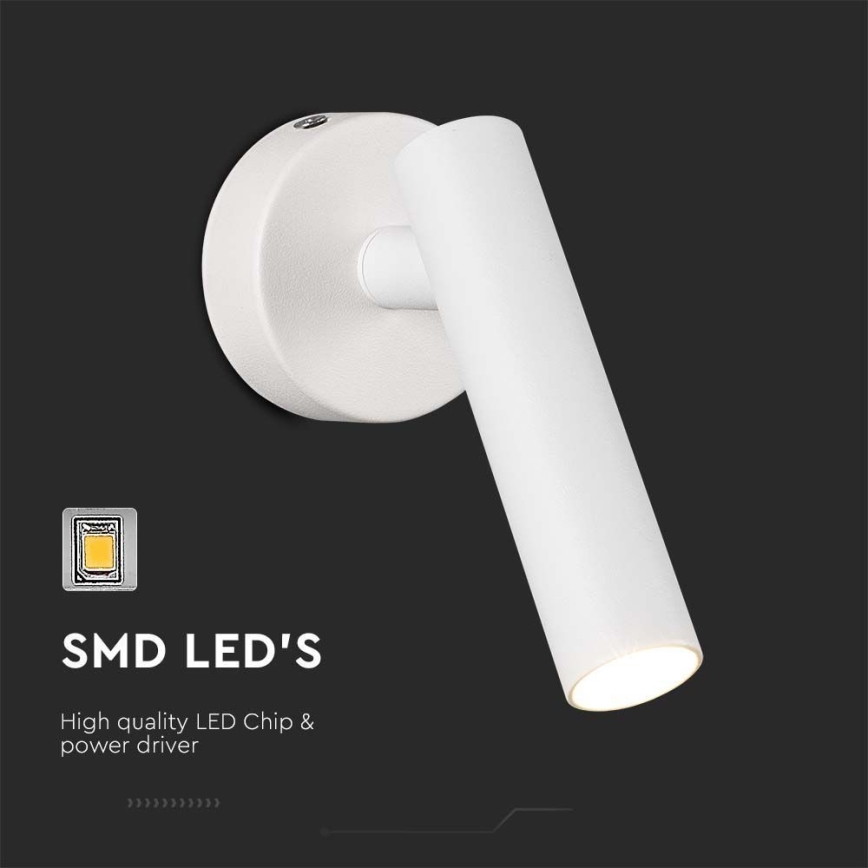 Foco de parede LED LED/2W/230V 3000K branco