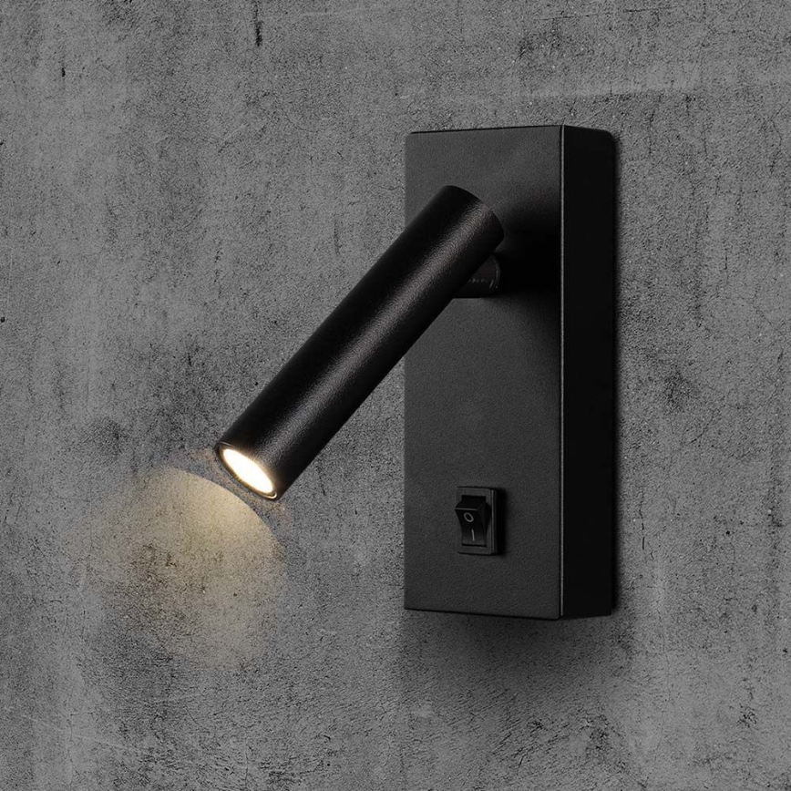 Foco de parede LED LED/2W/230V 4000K preto
